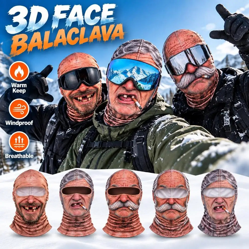 SnowFace Originals – Pasamontañas con caras 3D